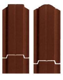 Металлоштакетник коричневый